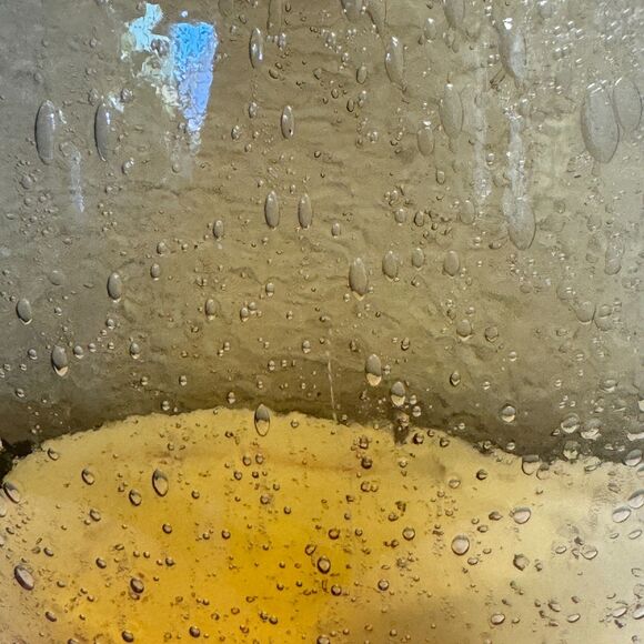 Amici Art Glass Goldenrod Amber Bubble Bud Vase~Made in Italy - Picture 3 of 3